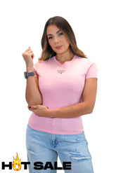 Camiseta Women Tommy Hilfiger Pink Camiseta